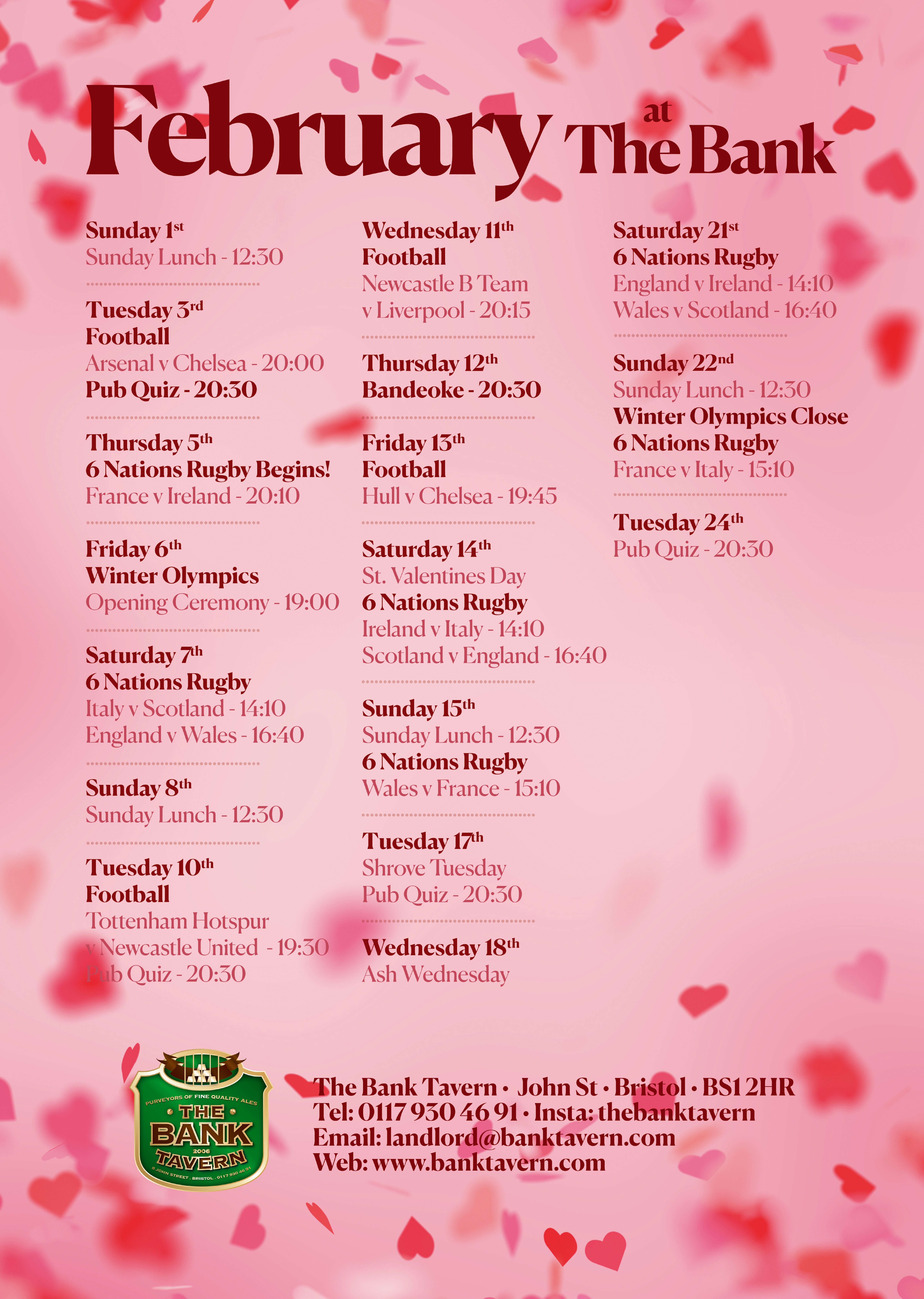 February Listings - Corrected